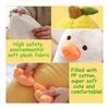 Plush Banana Hug Pillow Cute Animal Banana Duck Soft Cuddly Pillow Funny Long Pillow Comfortable Mother's Day Gift Christmas (35CM, Yellow)