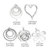 Irregular Hollow Jewelry Charm Alloy Material Jewelry Pendant Jewelry Making Findings Alloy Material for DIY Crafts