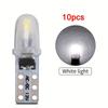 10pcs T5 Car Dashboard Instrument Panel Lamp LED Indicator Wedge Light Bulb