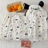 Dog Paradise High-Value Princess Collar Lace Cloud Cotton Pajamas Women'S Three-Piece Set