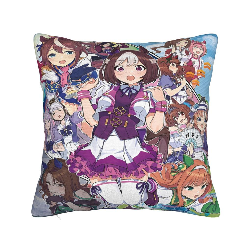 Umamusume Pretty Derby Anime Printing Pillowcase Cushion Cover  Pillow Covers Warm Home Decorations Square Multi-Size