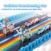 2 In 1 Magnetic Collision Transform Deer Car Toy, Auto Combine Deformation Race Cars, Educational Puzzle Vehicle Gift for Kid