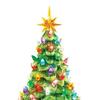 Lighted Christmas Gnome Tree 6" Resin Faceless Old Man Christmas Tree with Multicolored Lights