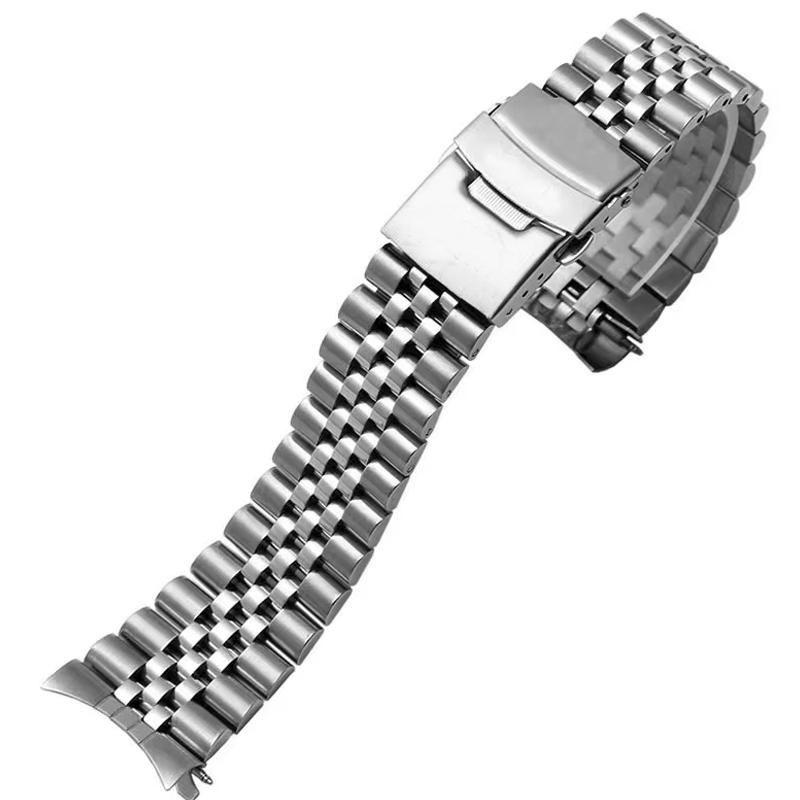 22mm Diving Steel Metal Strap for Casio Duro Mdv107-1A MDV106-1A Watch Wristband Bracelet Watchband Replacement Parts 3 Styles