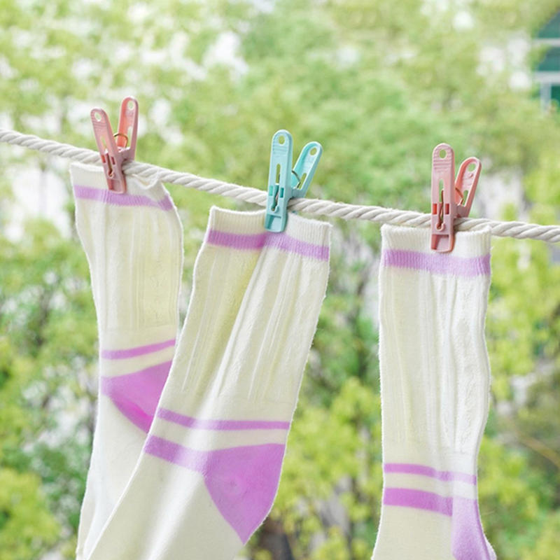 30Pcs/Pack Clothes Drying Clip Balcony Windproof Strong Drying Clips Outdoor Drying Underwear Socks Scarf Fixing Clip
