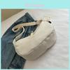 Soft Girl Nylon Satchel Bag With Zipper Closure For Daily Use