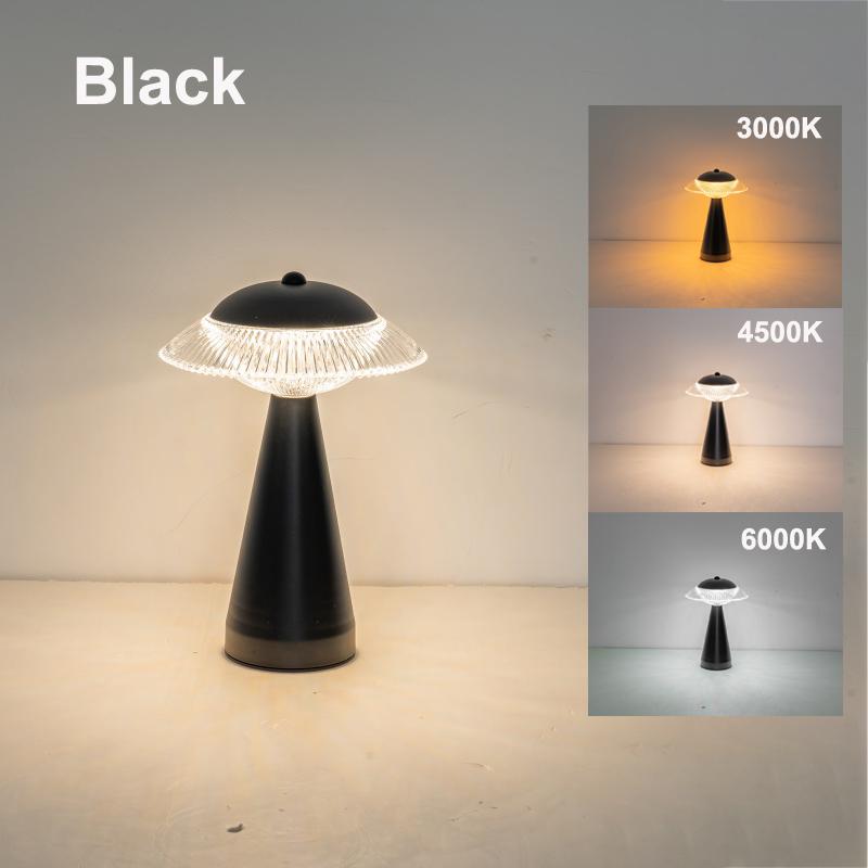 2000mah Metal LED Table Lamp Touch Sensor Night Light Rechargeable Reading Lamp for Restaurant Hotel Bar Bedroom Decor Light