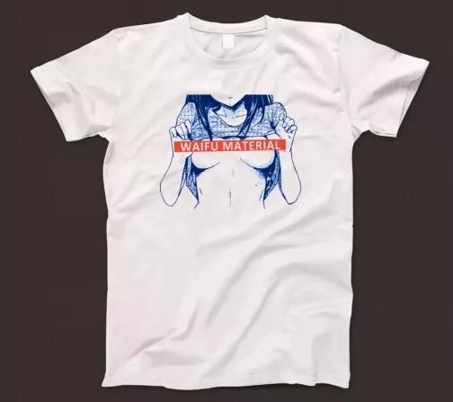 

Футболка Waifu Material 935 Японское Аниме Манга Хентай Рем Зеро Два Эрза Скарлет 4XL