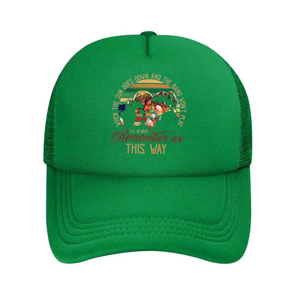 Remember Us This Way Art Design Mesh Baseball Cap Casual Hat Outdoor For Womens Unisex FeUnisex