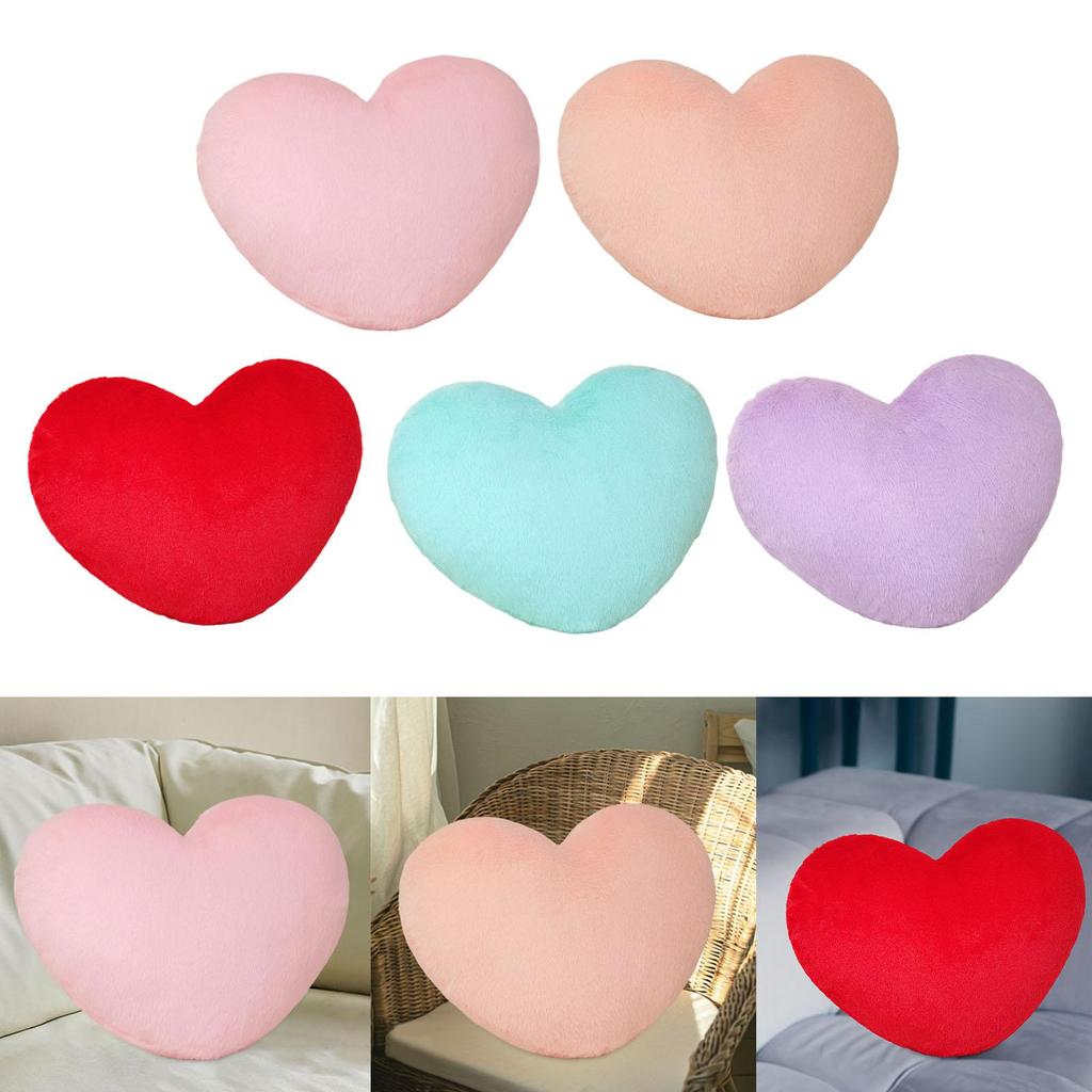 Heart-shaped Decorative Pillow, Breathable Bedside Cushion, Ornament for Sofa,