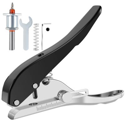 Lochzange, 5/16 Zoll, einstellbare Tiefe, Schraubenabdeckung, Locher, ergonomischer, handgehaltener Einzelkreislocher für Papier