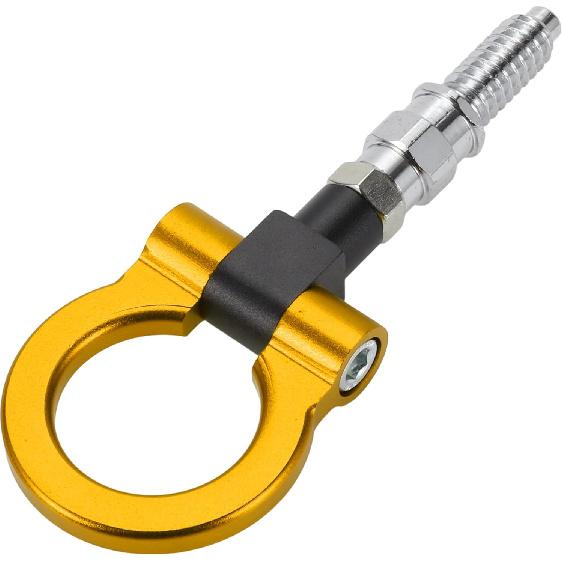 

M16 3.0 Tow Hook/Universal Car Front Bumper Towing Hook/Durable Metal Rotary Tow Hook Ring 18.5cm 1pcs Blue жовтий