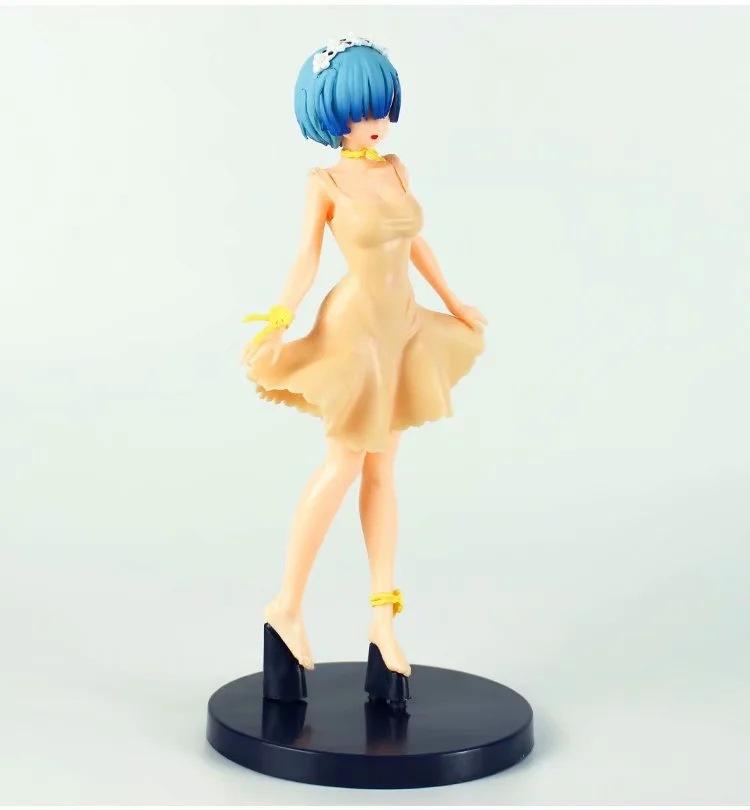 ре: Другой мир жизнь с нуля, Рем, Рем, платье, желтое, стоячая поза, фигурка в коробке