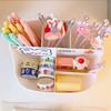 Desktop Creative Fashion Cute Girl Heart Multi Functional Large Capacity Stationery Storage Box