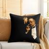 The GGodfather Movie Cushion Cover Silky Short Plush Invisible Zipper Dustproof Sofa Pillow Case For Home Decor