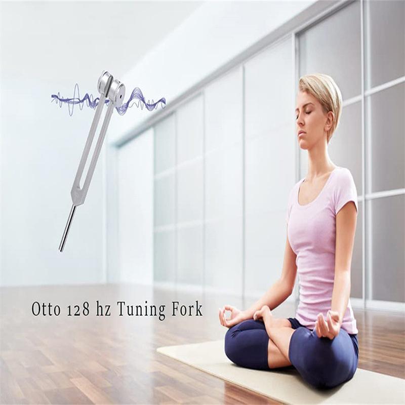 128 Hz Stämgaffel Viktad Bio-akustisk Stämgaffel För Terapi 128 Hz Akustisk Reglage Stämgaffel