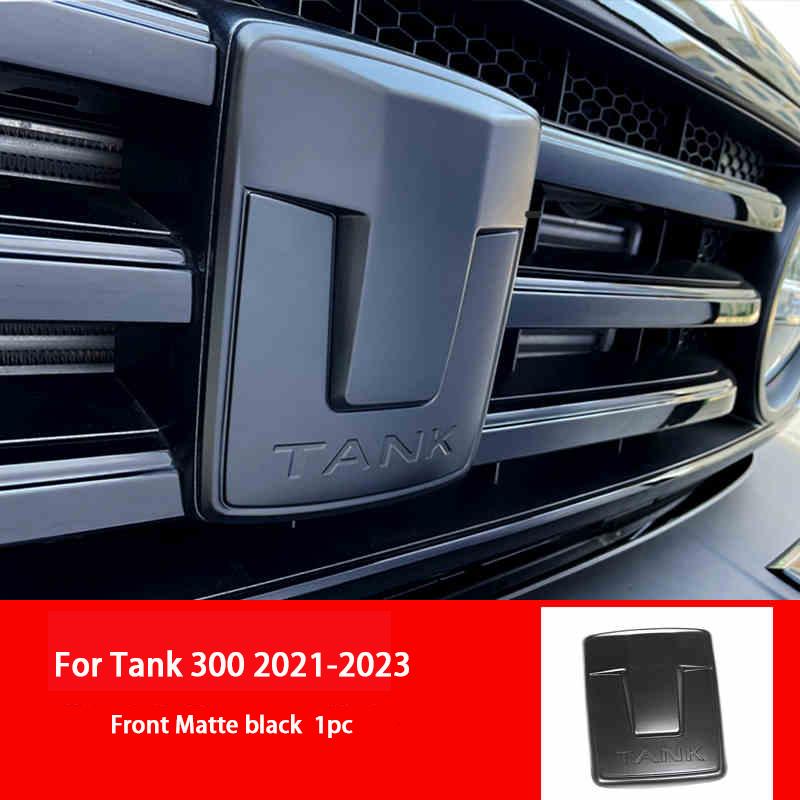For Tank 300 400 400Hi4-T 2021-2025 Car Badge Front Rear Steering Wheel Wheel Hub Badge Car Central Grid Trim Strip Modification