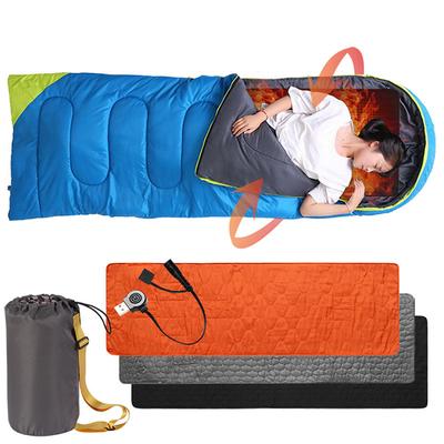Tapis de Couchage Chauffant USB 5 Zones de Chauffage Coussin Chauffant Électrique d'Extérieur Température Réglable Matelas de Couchage Chauffant pour Camping