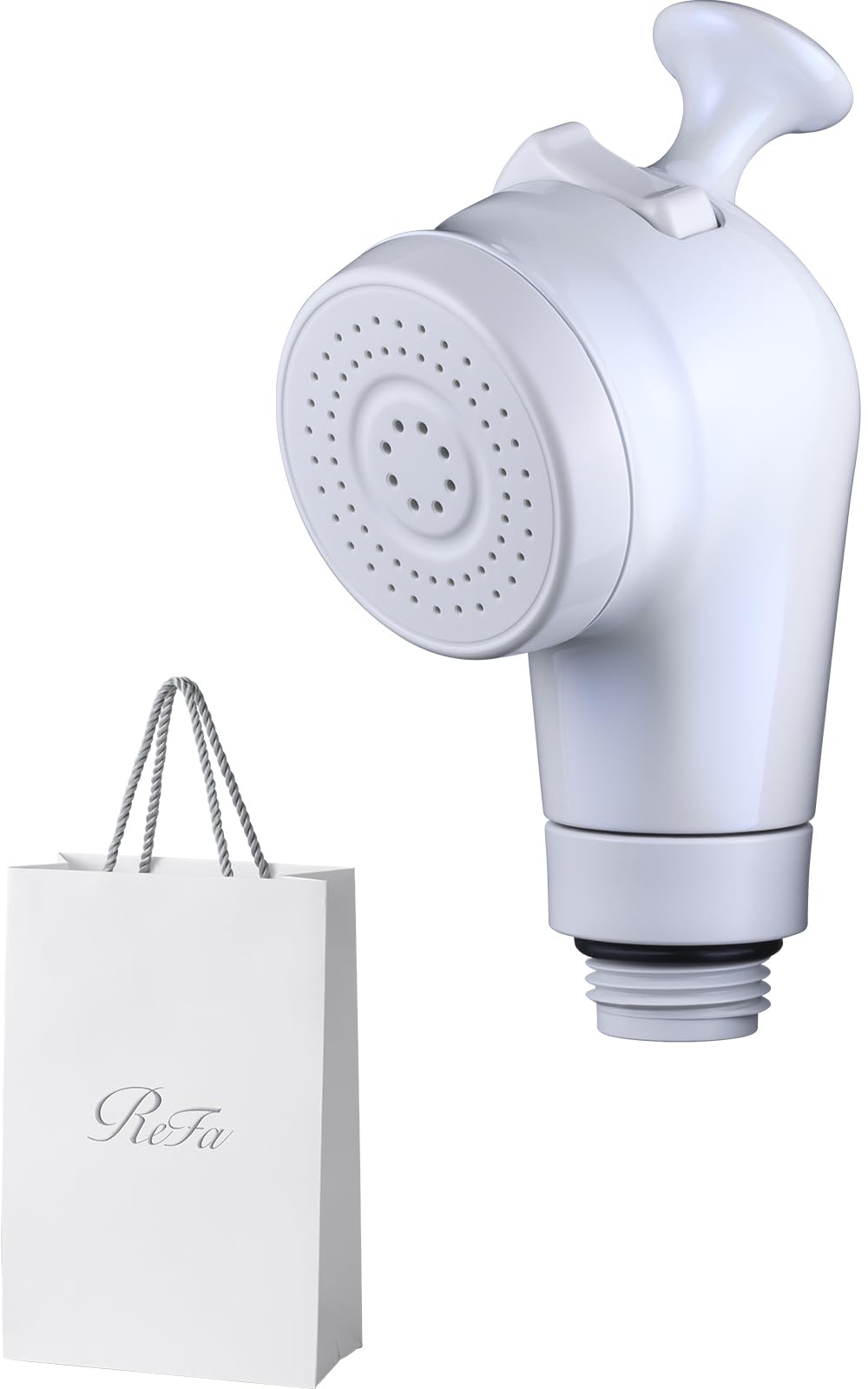 

[Эксклюзив Официального Магазина] Белая душевая лейка ReFa FINE BUBBLE FIT с сумкой для покупок, нанопузырьки, водосберегающая, увлажняющая, компактная душевая лейка