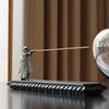 Japanese Samurai Chinese Knight Line Incense Burner Zen Incense Tray Study Incense Seat Incense Insertion Ornament Incense Stick