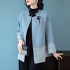 Fashionable Knit Sweater Coat for Middle Aged Women Casual Autumn Outerwear