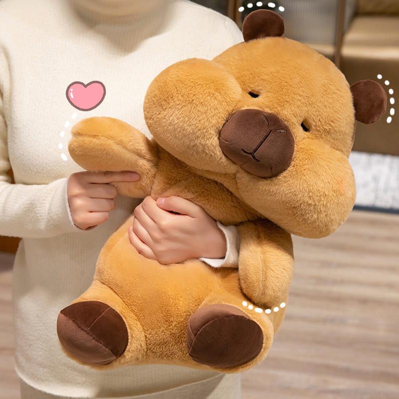 Plush Husky Capybara Toys Cartoon Stuffed Doll Animal Decoration Gifts Kids