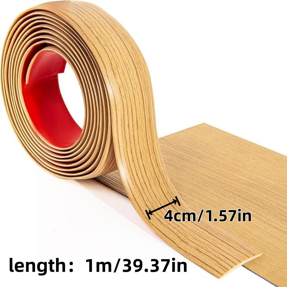 1pc 1mX4cm Self Adhesive PVC Flat Flooring Threshold Transition Strip Laminate Floor Door Divider Strip Decorative Line