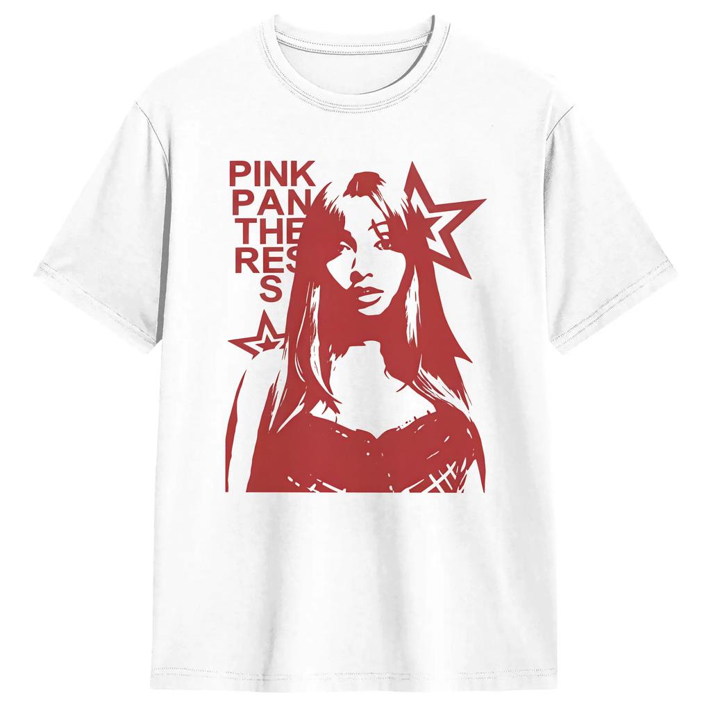 Funny Singer Pinkpantheres Tshirt For Men Crewneck Cotton T Shirt Short Sleeve Tees Original Clothing