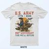 Exército dos Estados Unidos 1775-2025 250º Aniversário Nós Defendemos Camiseta