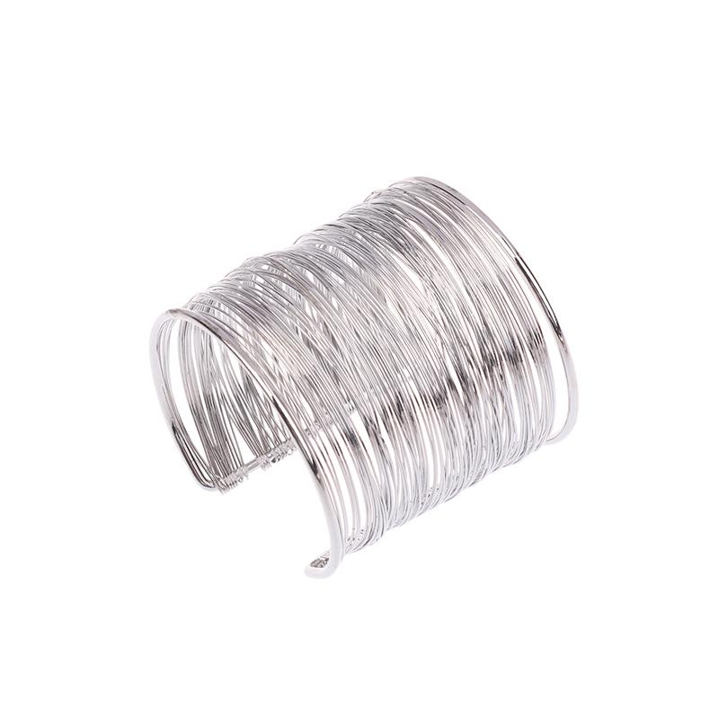 Chunky Wide Metal Bracelets For Women Open Cuff Exaggerated Cuff Bangles Trend Charm Arm Jewelry  Gifts