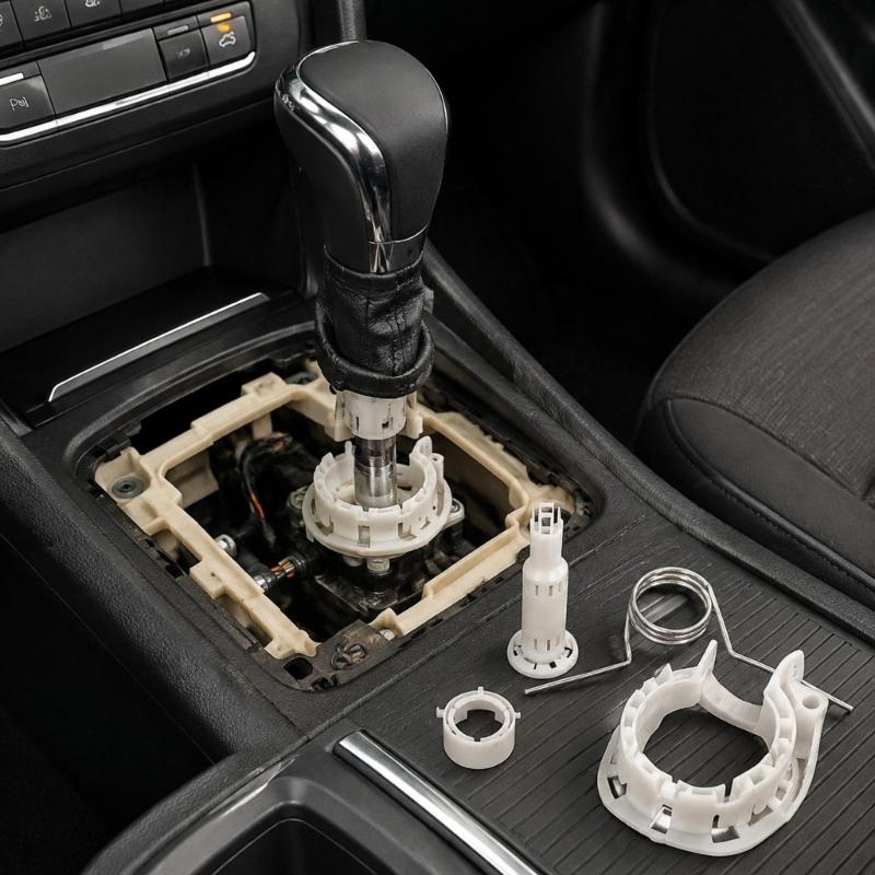 Metal and Nylon Plastic Transmission Gear Selector Bushing Kit 6Q0711699 for Replacing Internal Mechanism Pieces