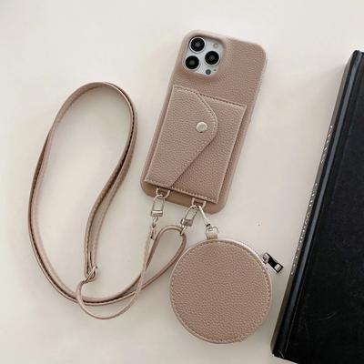 Crossbody Wallet Coin Purse Case for iPhone 16 15 14 13 12 11 Pro XS Max X XR 7 8 Plus Card Pocket Holder Lanyard Leather Cover