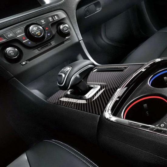 Center Control Electronic Gear Shift Cover Trim for Dodge Charger 2011-14 Carbon
