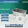 Stainless Steel Rectangular Food Pan with Lid