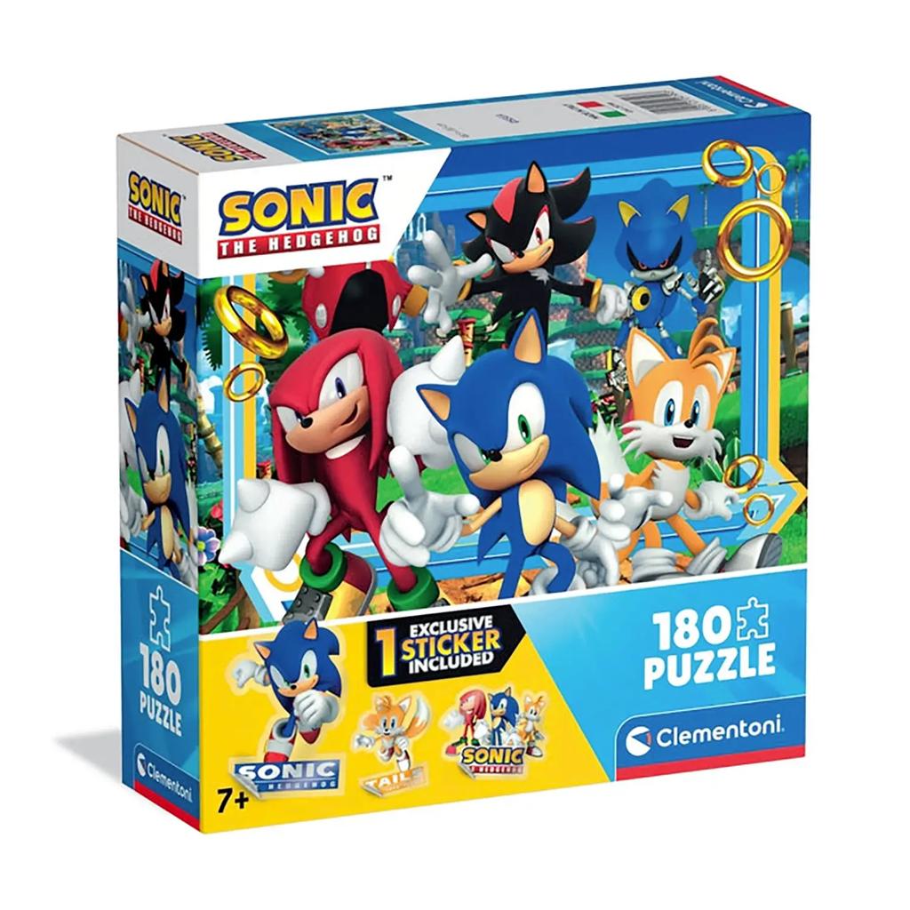 Super puzzel van 180 stukjes. Super kleur Sonic 4