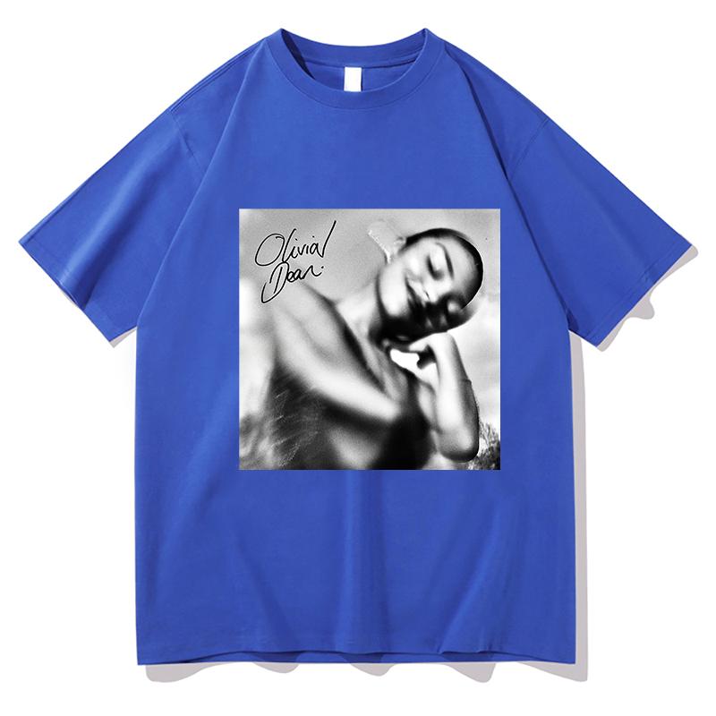 Olivia Dean The Art of Loving Fashion T-shirt Cotone Manica Corta Casual Unisex Streetwear Unisex Unisex T-shirt Felpe Stampate