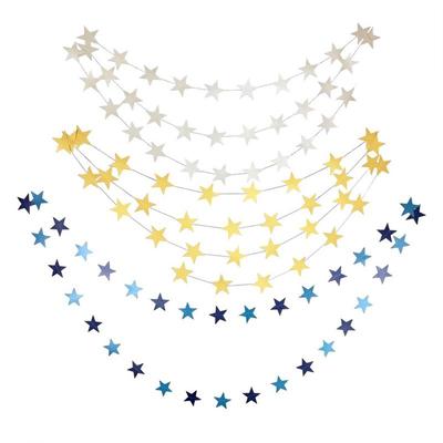 Wallpaper Star Wreath 4M Long Birthday Wedding Party Banner Handmade Children'S Room Home Decoration