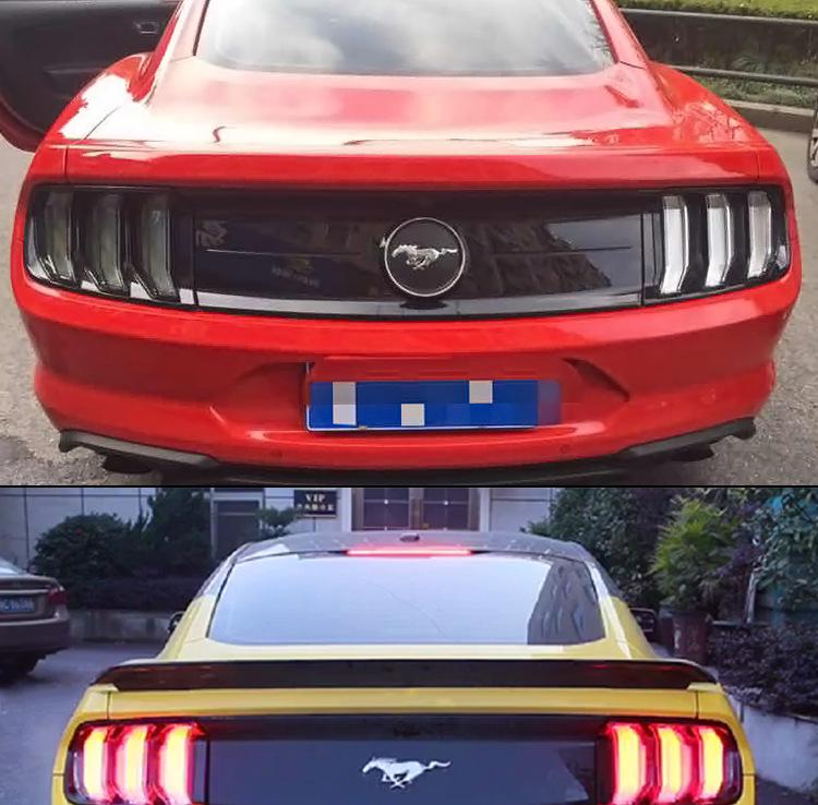 Ford Mustang 2015-2020 Modified Taillight Assembly with Five Mode Switch (3 Red, 3 Yellow)