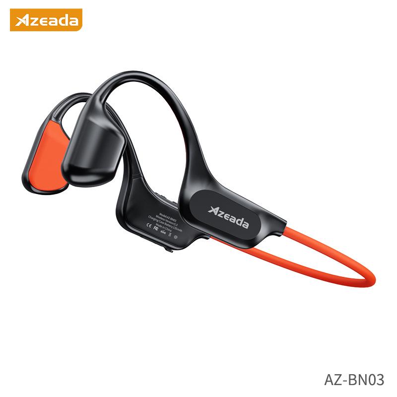 

AZEADA Wind-Proof, Sweat-Resistant, Stable Fit Bone Conduction Neckband Wireless Sports Headphones чорний