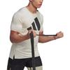 Adidas Logo Print Crew Neck Short Sleeve T-Shirt Men Tops White HD6403