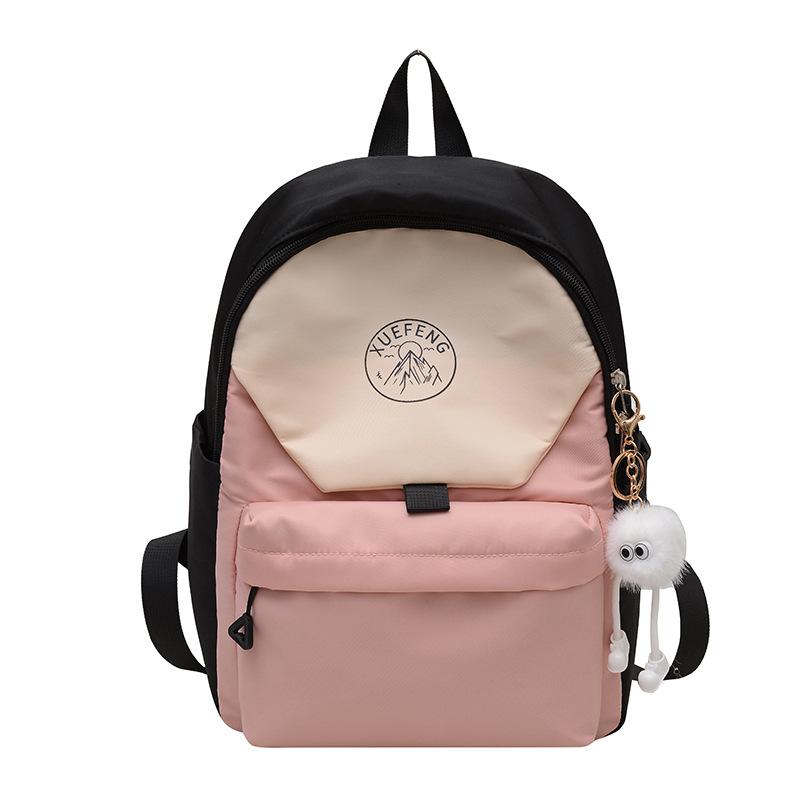 High value backpack Japanese splicing girl college style schoolbag boys and girls high school students junior high school students backpack