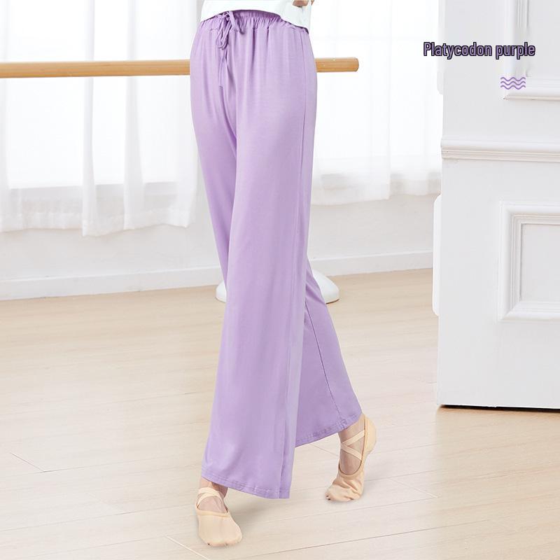 Women's High-Waisted Modal Dance Pants - Classical & Modern Styles