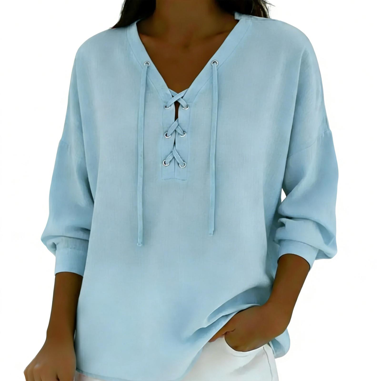 

Модний та елегантний жіночий топ S синій