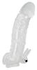 Crystal - Penis Sleeve with Vibro Stimulator 23cm
