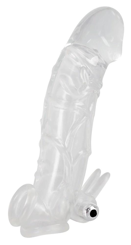 Crystal - Penis Sleeve with Vibro Stimulator 23cm