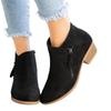 Plus Size Suede Women's Ankle Boots - Autumn/Winter 2021, European & American Style