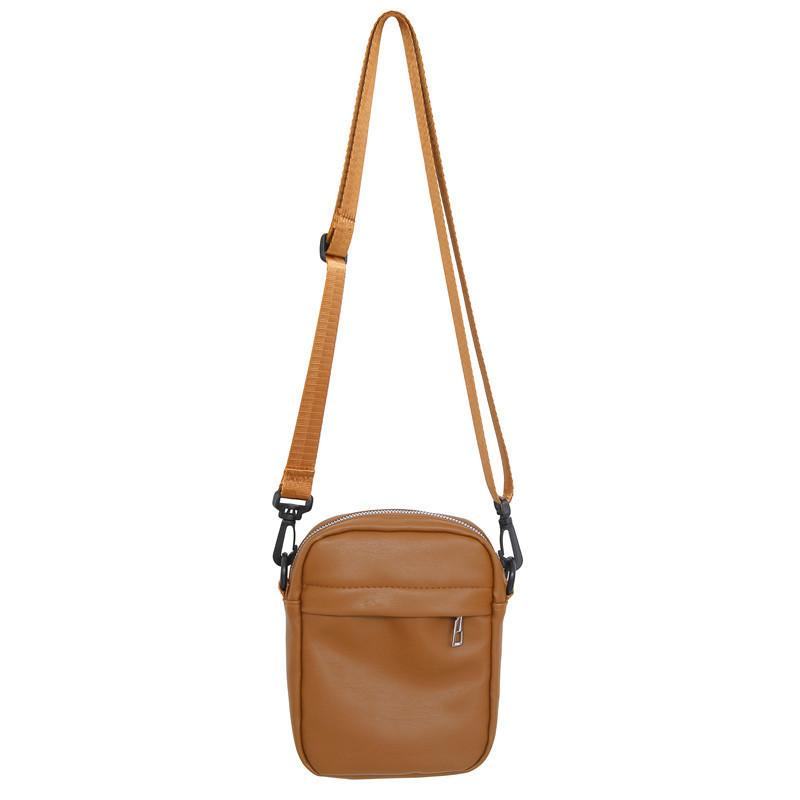 Snwg80541 Fashionable Urban Simple Style Pu Leather Shoulder Bag For Men And Women коричневый