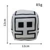 Juguetes de Peluche Cubo Geometry Dash Almohada Pequeña Muñeco de Peluche Relleno Colgante Cuadrado Juego Lindo Decoración para el Hogar Regalo de Cumpleaños para Niños