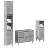 VidaXL Set of Bathroom Furniture 3 Pcs Concrete Grey 3324949
