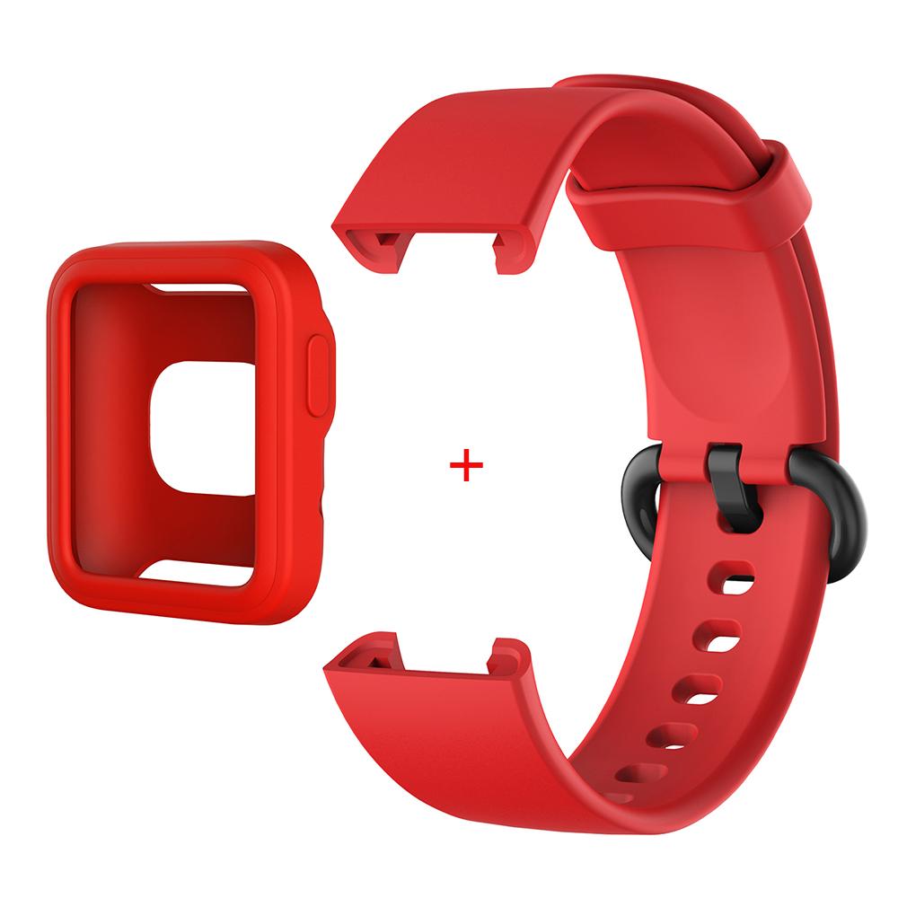 Silicone Strap For Xiaomi Mi Watch Lite Bracelet Wtistband for Redmi Watch 1 Watchband + Protective Case Shell